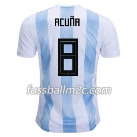 Fußballtrikots Argentinien Acuna 8 Heim Trikotsatz WM 2018